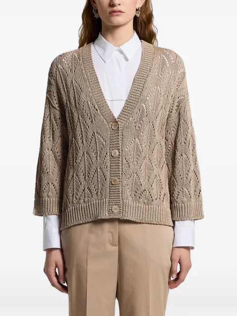 Peserico — sequinned cordonet cardigan
