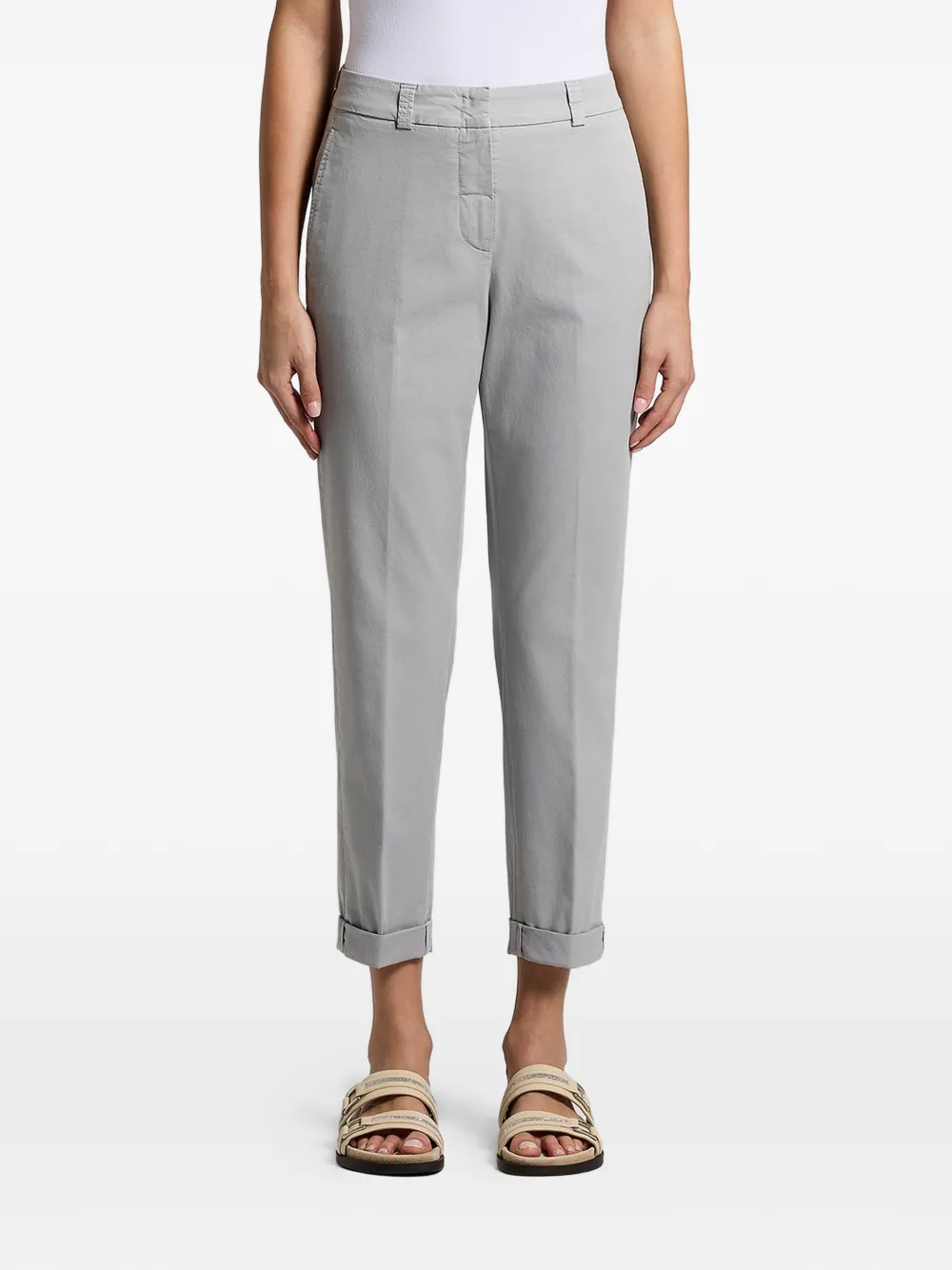 Peserico cuffed trousers - Grigio
