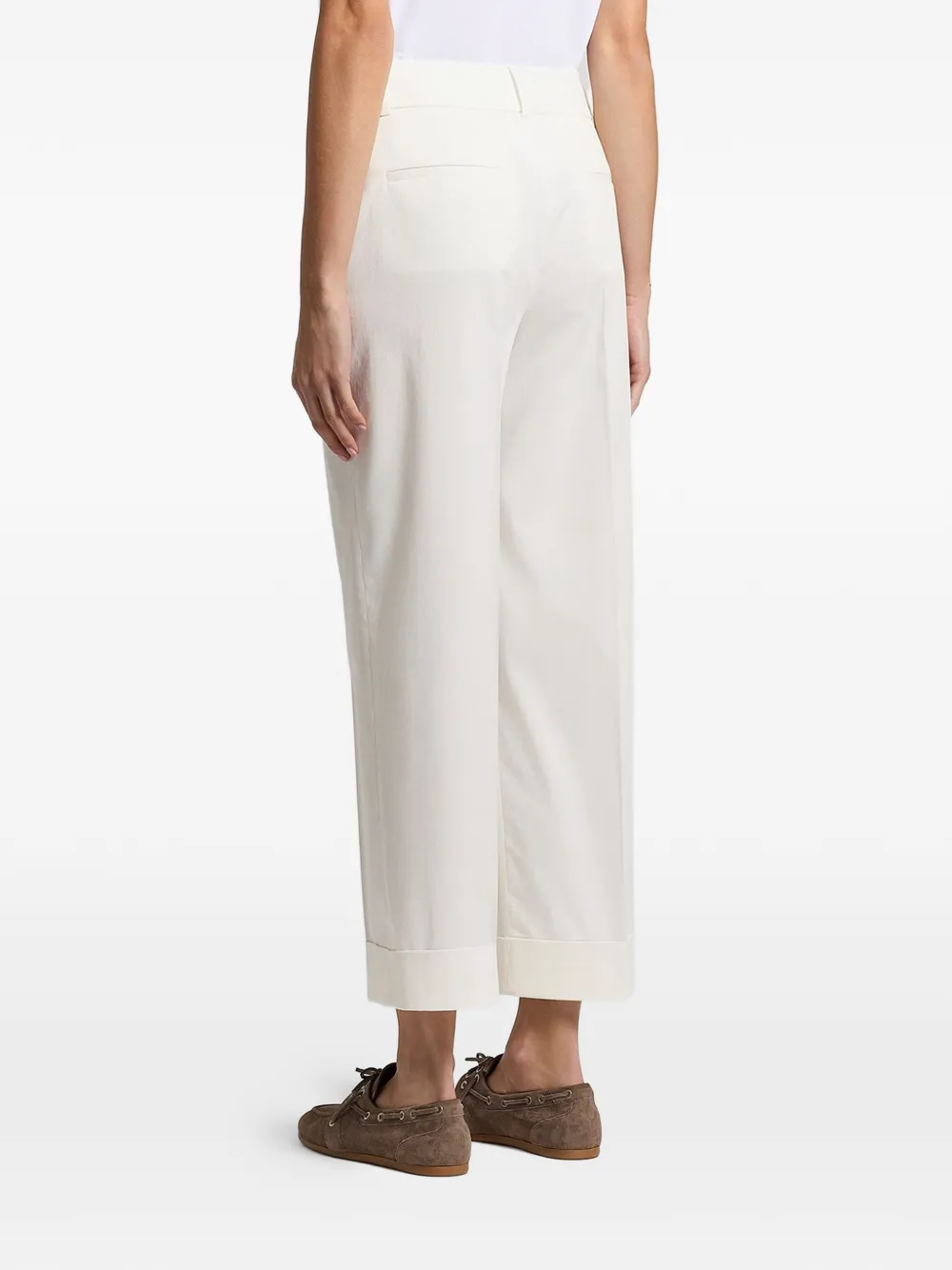  Peserico Cuffed Trousers - White 