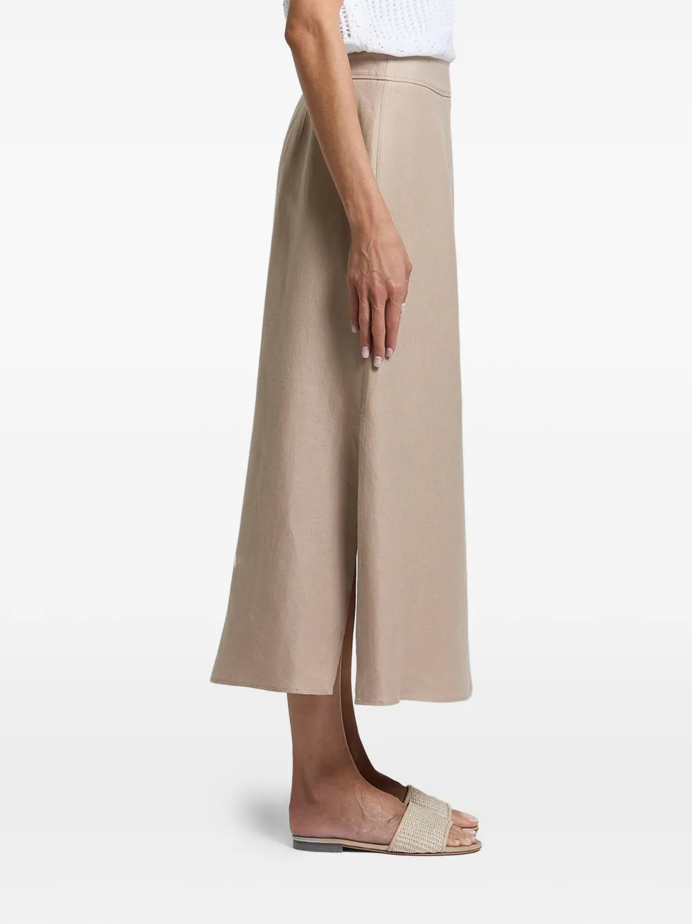 Peserico side-slit skirt - Toni neutri