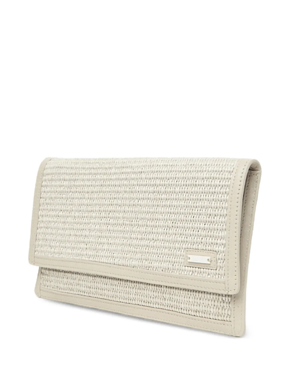 Peserico Woven Clutch Bag - Neutrals 