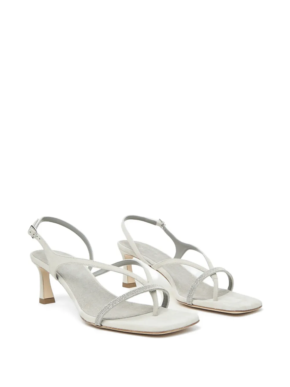 Peserico embellished sandals Grijs