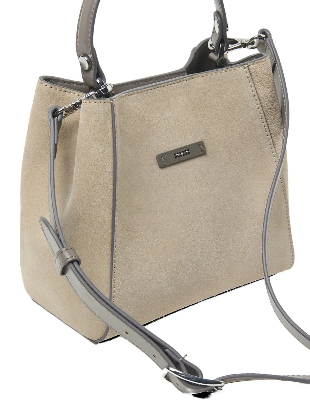  Peserico Suede Tote Bag - Neutrals 