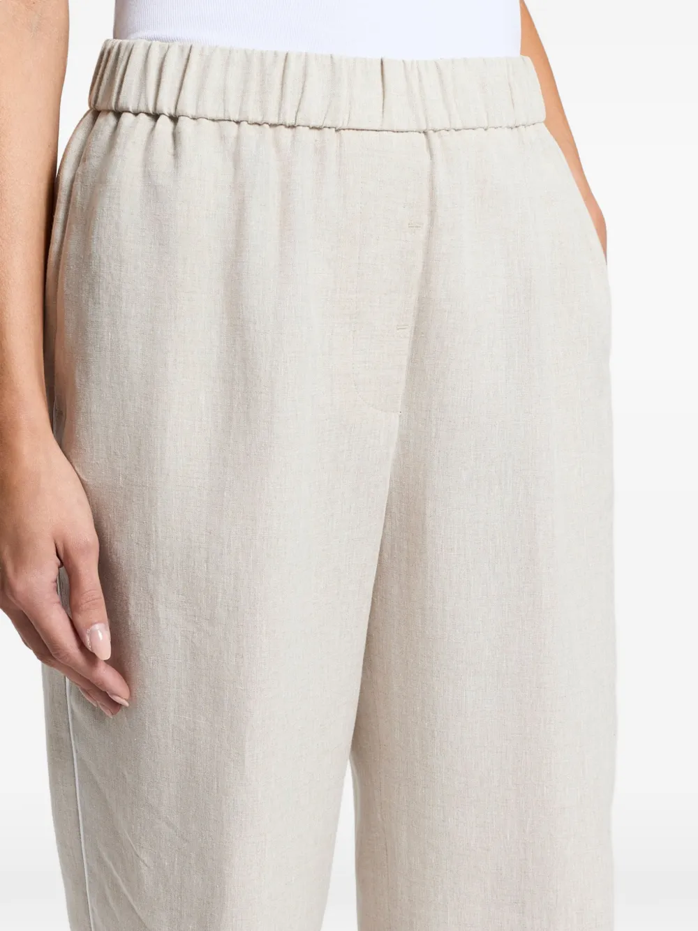 Peserico Elastische broek Beige