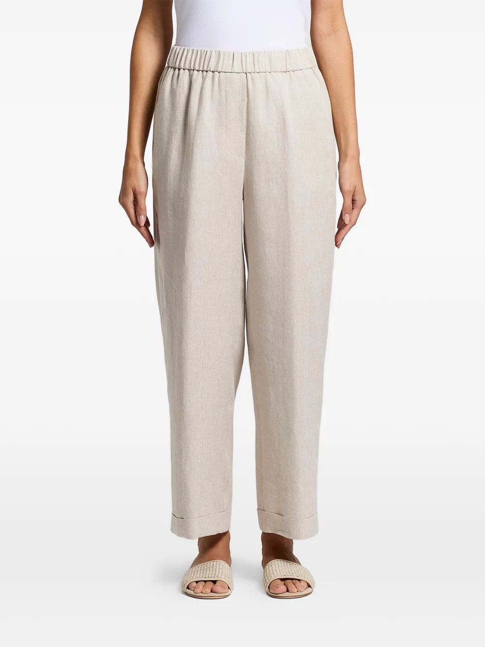 Peserico elasticated trousers - Toni neutri