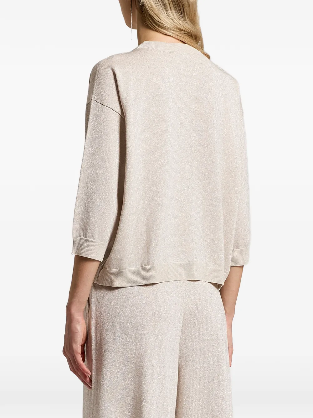  Peserico Fine-knit Crew-neck Sweater - Neutrals 