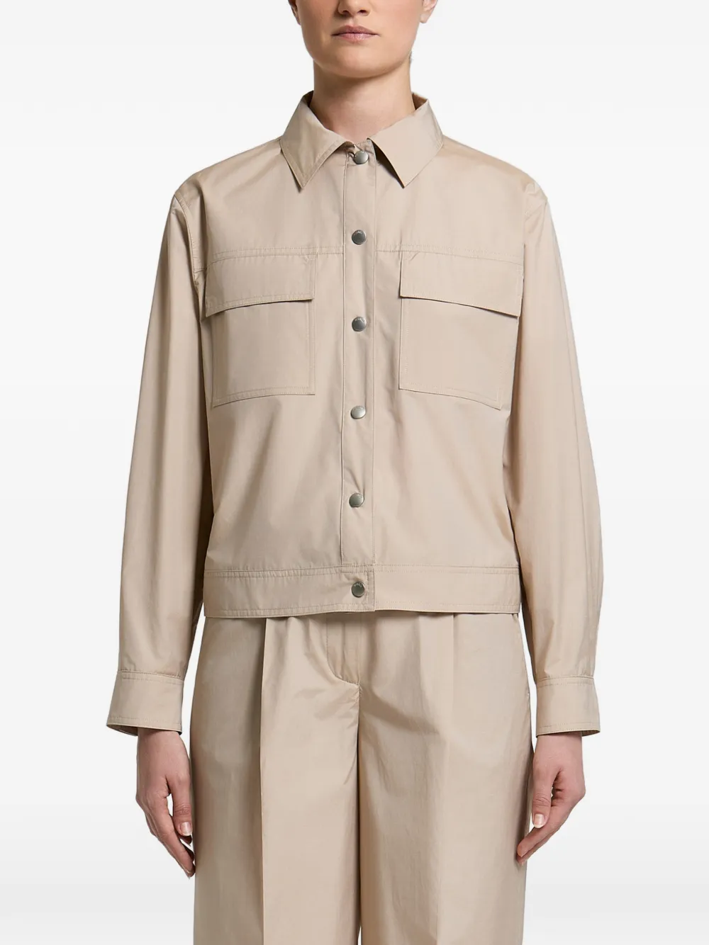 Peserico flap-pocket lightweight jacket - Toni neutri