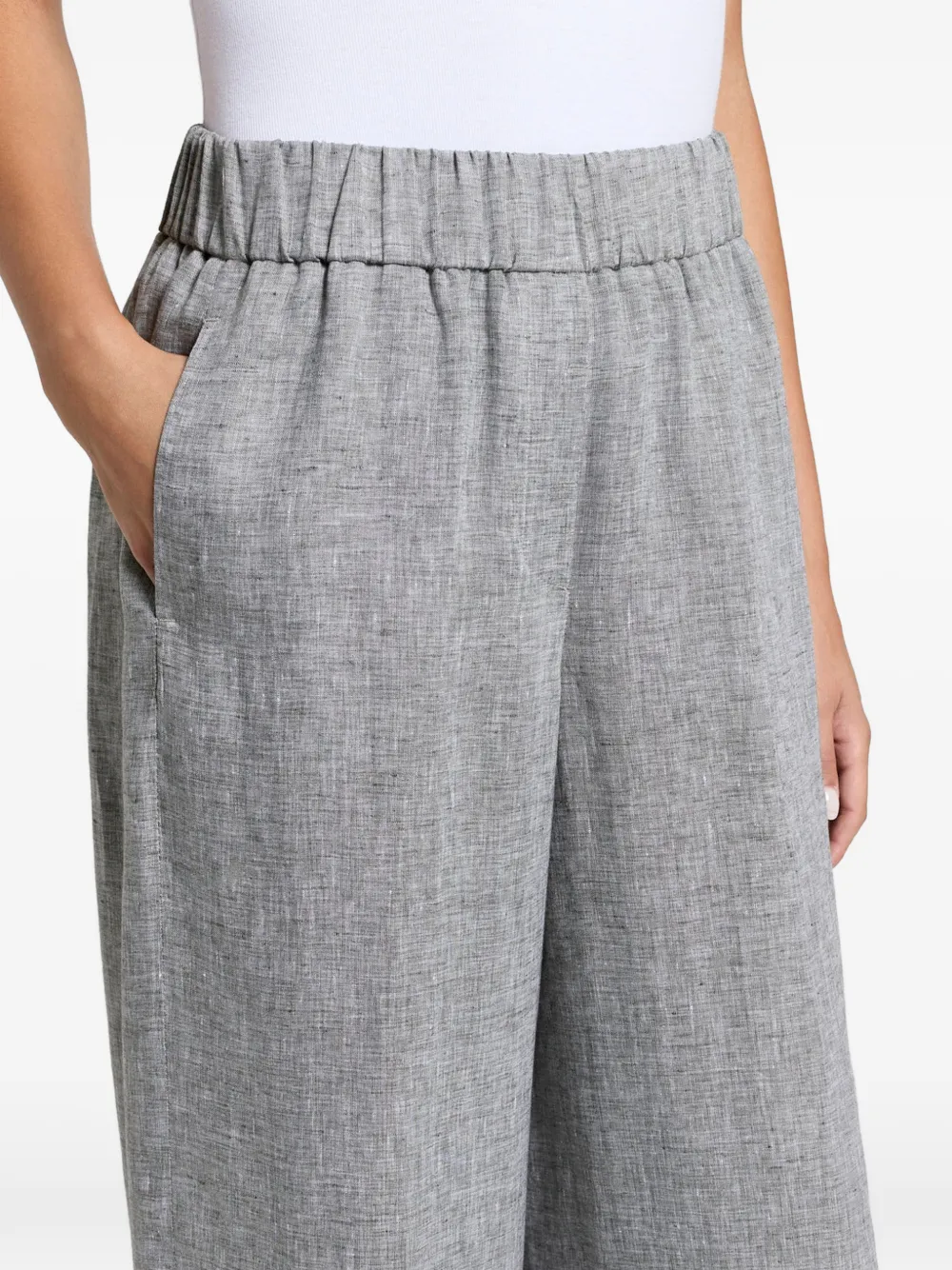 Peserico Elastische broek Grijs