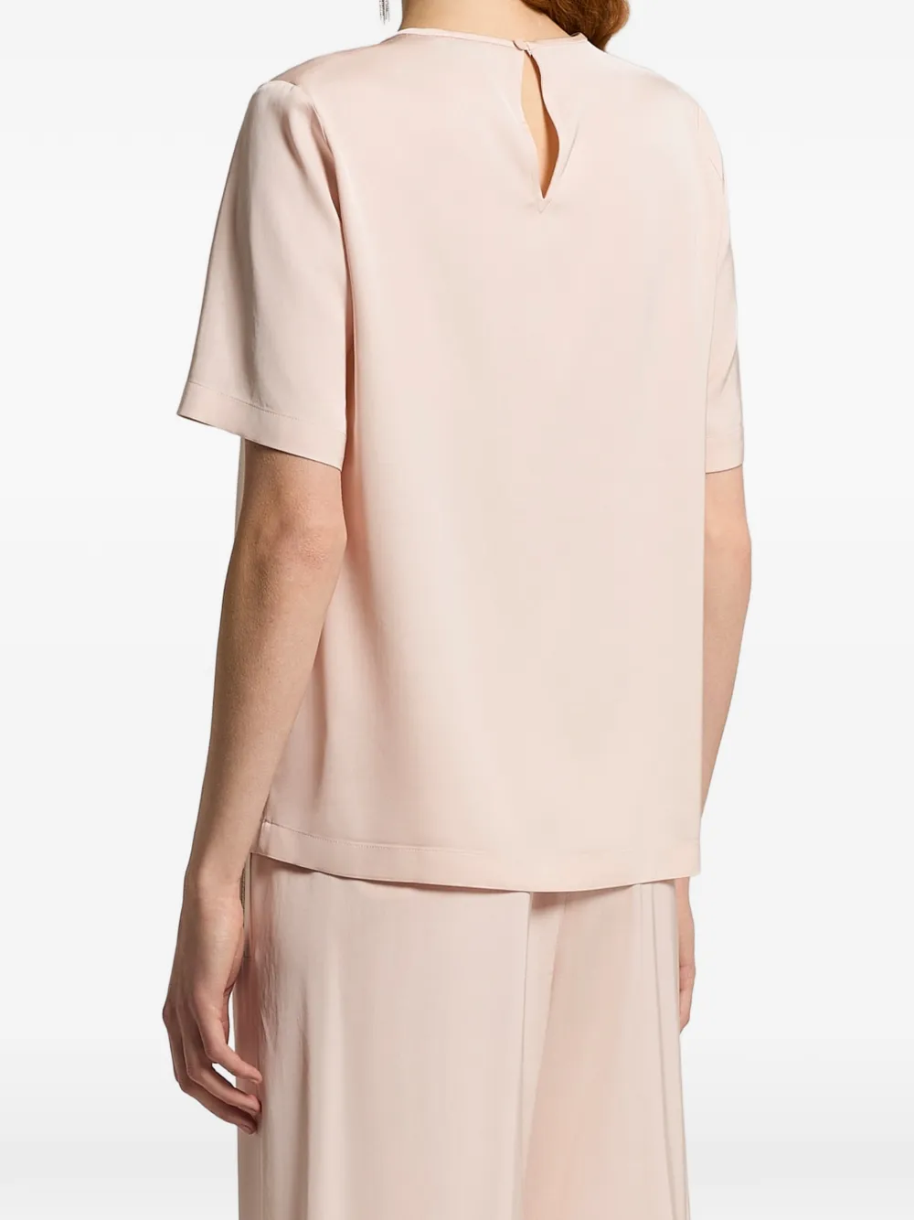 Peserico T-shirt met zak Roze