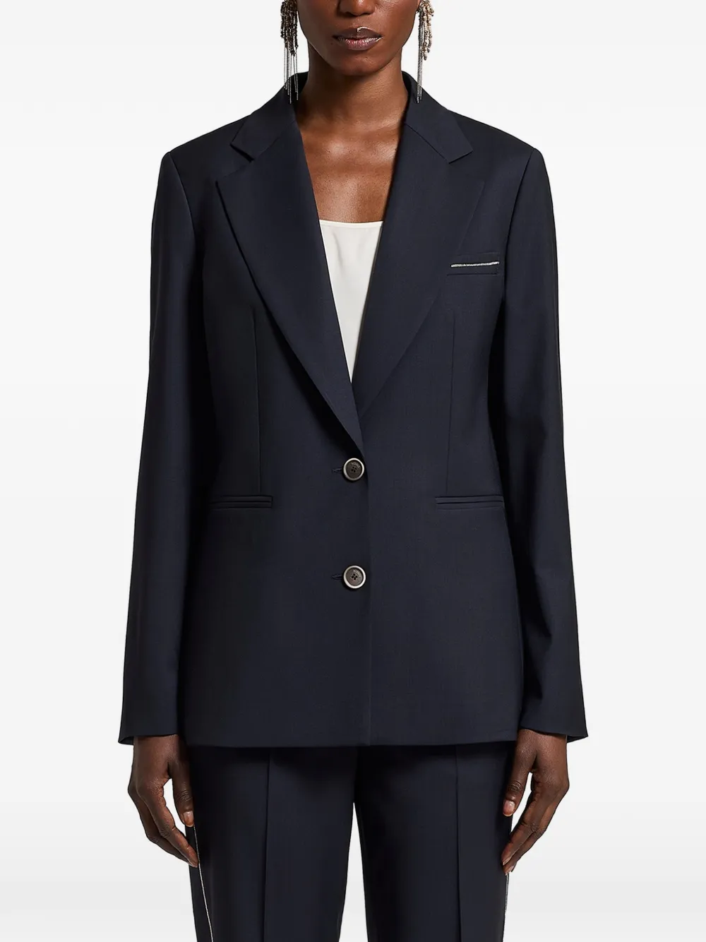 Peserico Loro Piana merino wool blazer - Blu