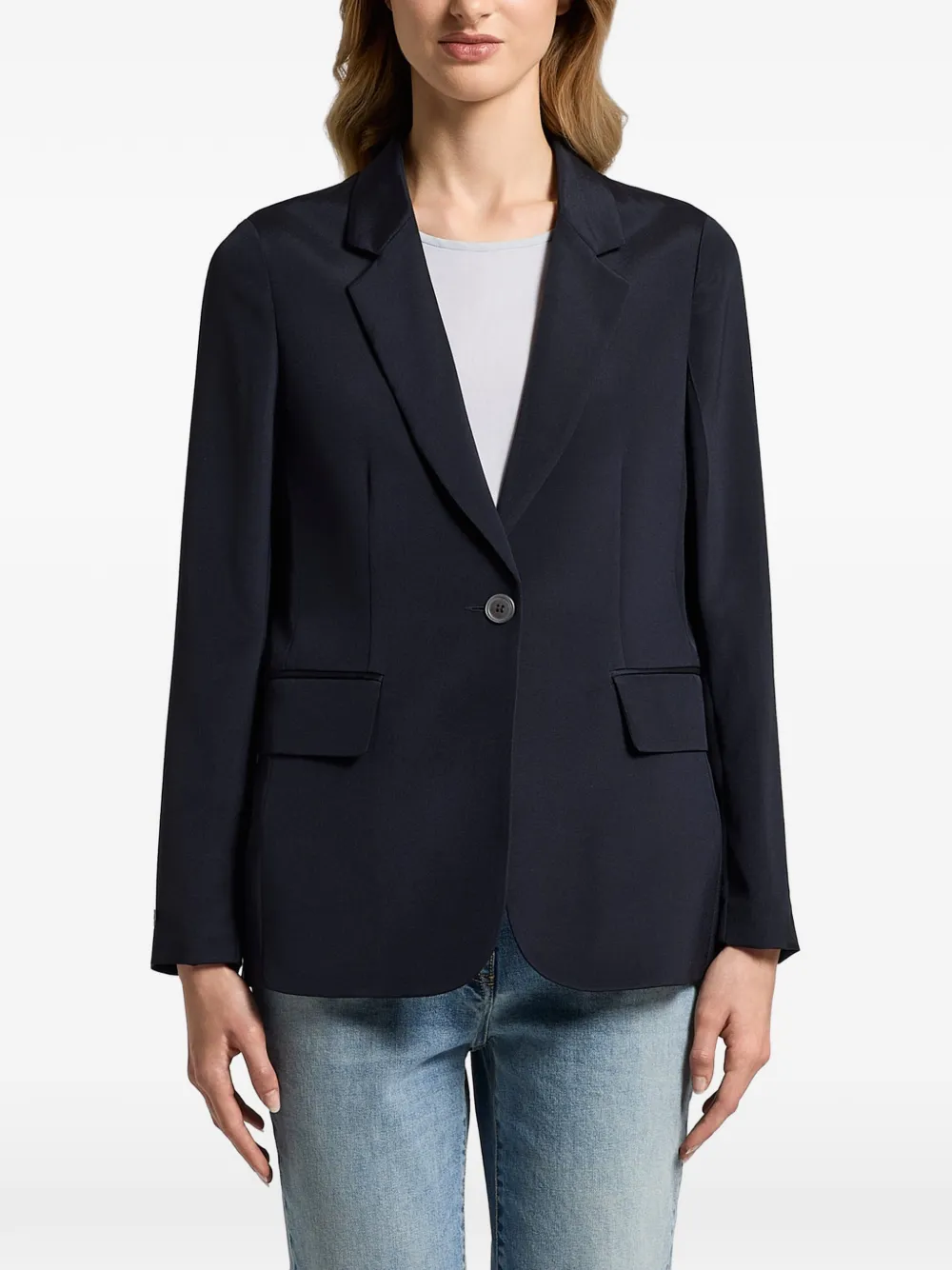 Peserico button single-breasted blazer - Blu