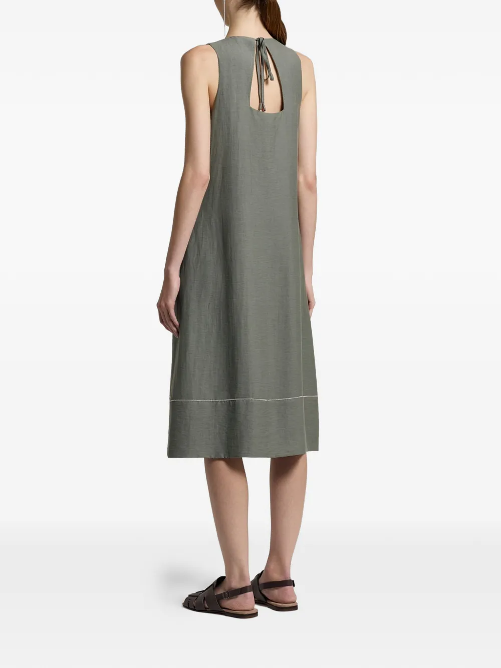 Crew-Neck Midi Dress