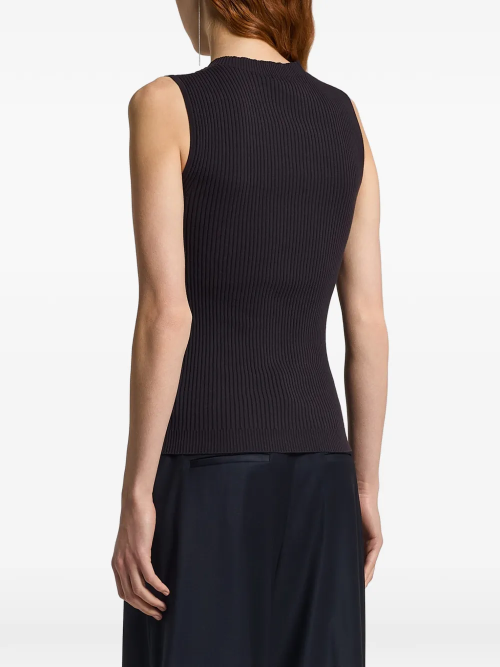  Peserico Ribbed-knit Vest - Blue 