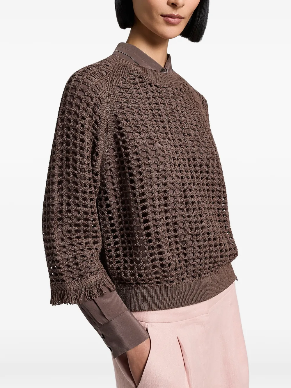 Sequinned Cordonet Sweater