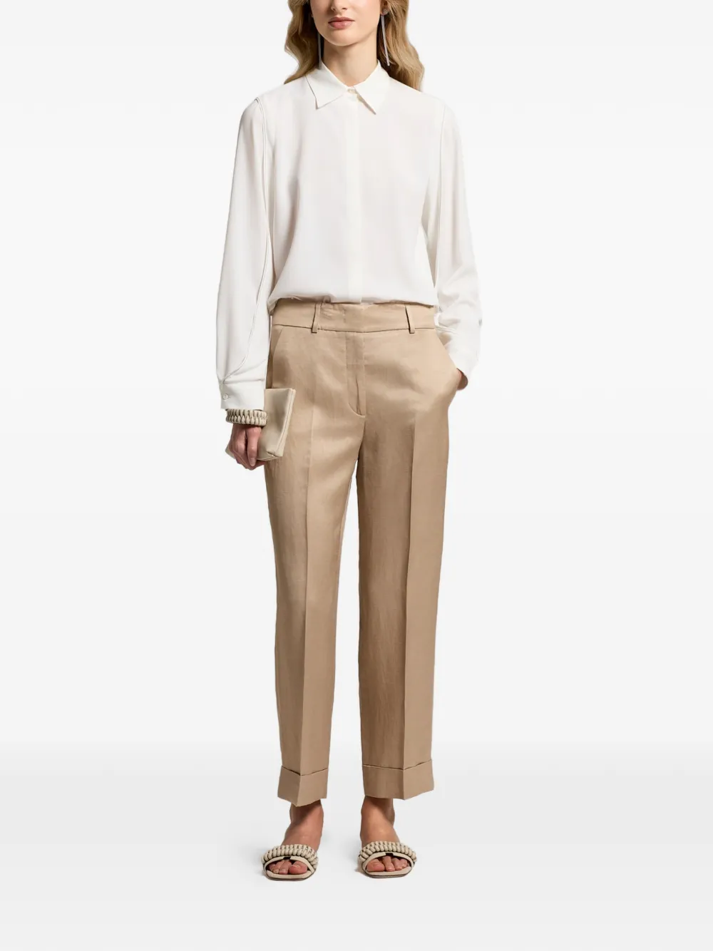 Peserico Blouse met afwerking Wit