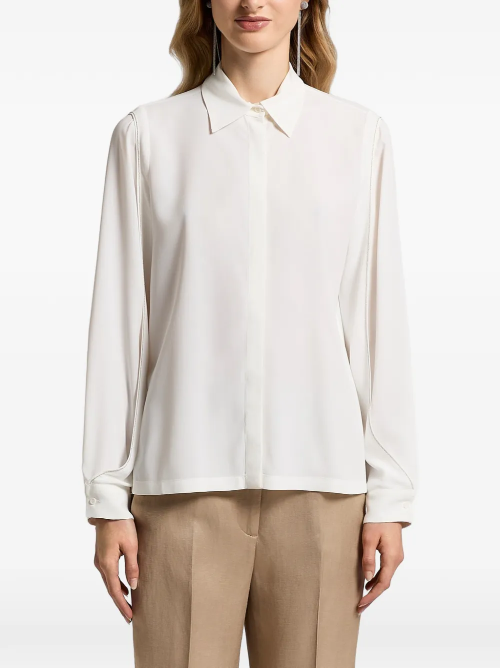 Peserico seam shirt - Bianco