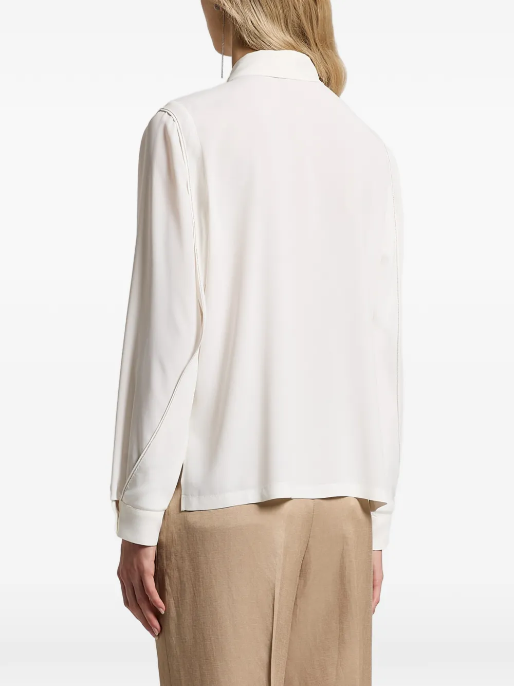 Peserico Blouse met afwerking Wit