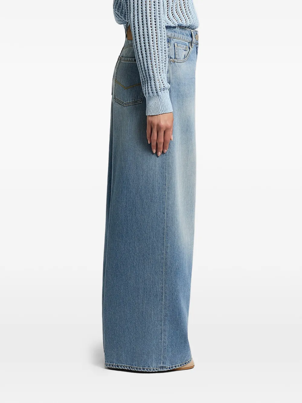  Peserico Pocket Wide-leg Jeans - Blue 