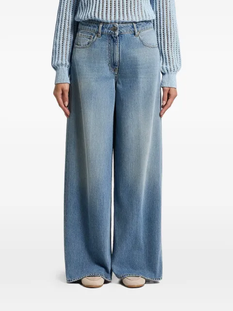 Peserico Jeans mit weitem Bein