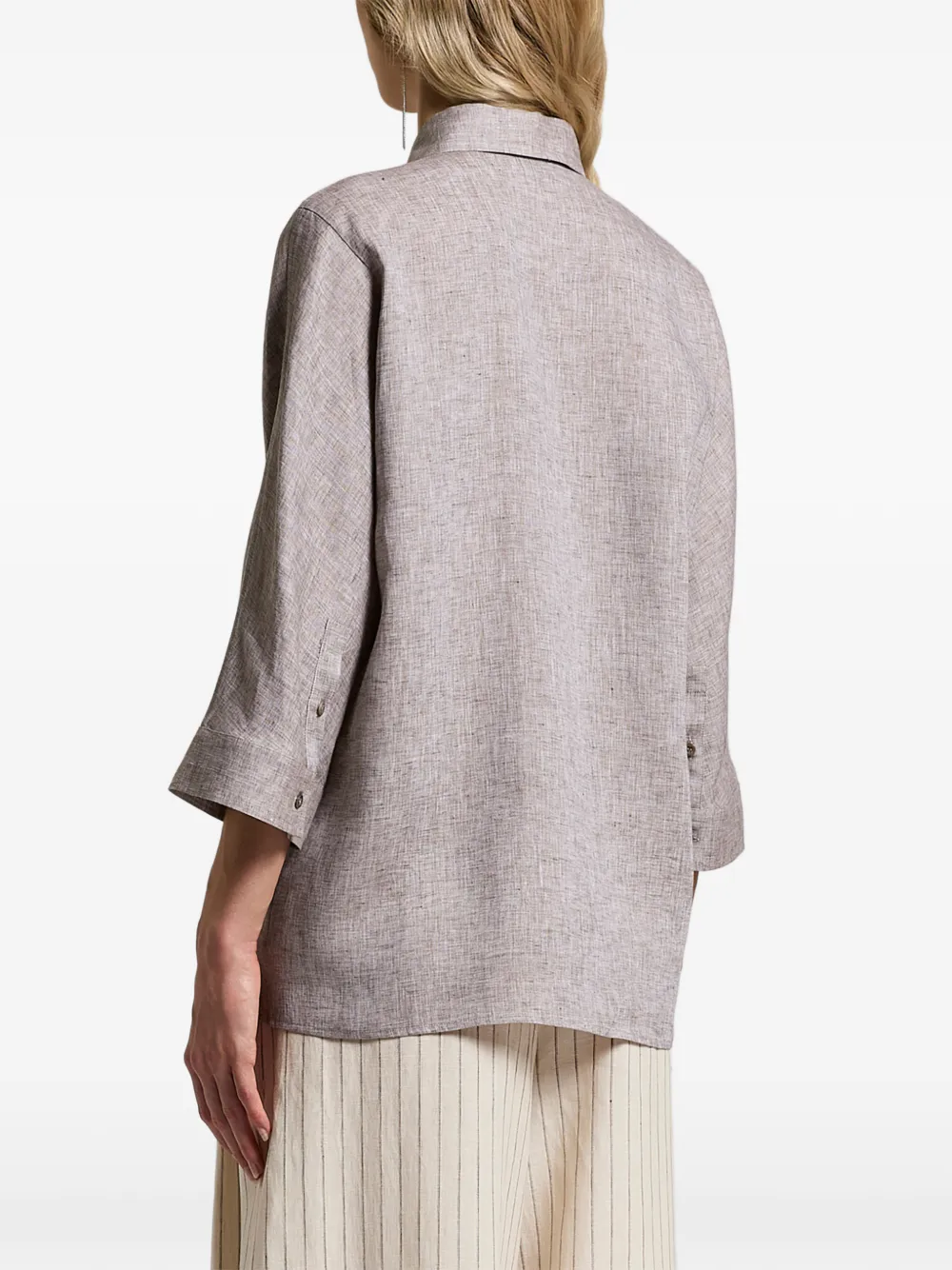  Peserico Chest-pocket Blouse - Neutrals 