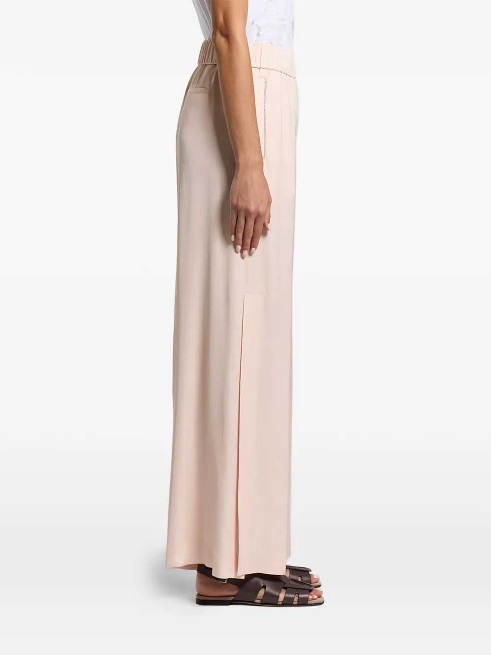  Peserico Elasticated Side-slit Trousers - Neutrals 