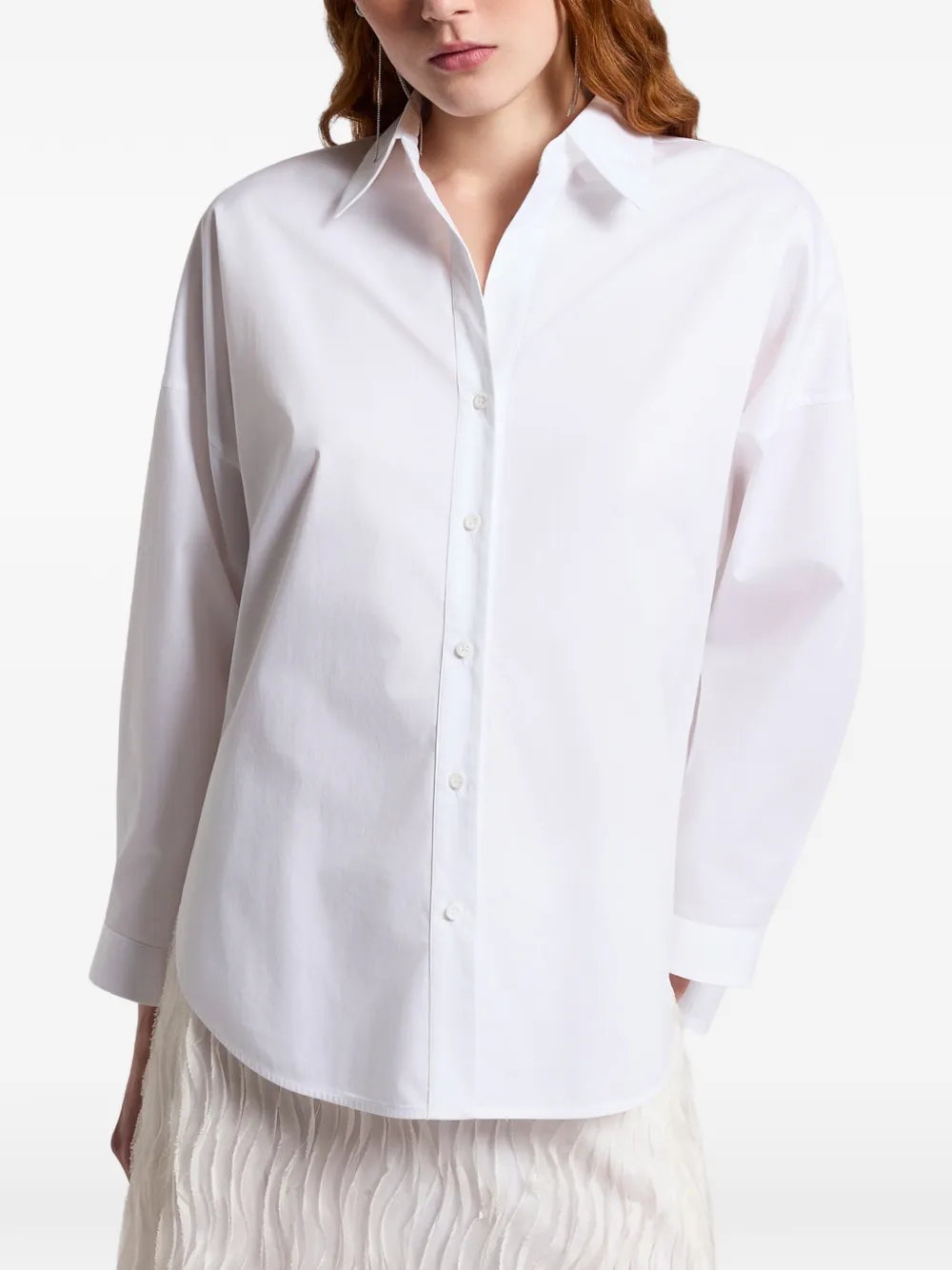 Peserico Geplooid blouse Wit