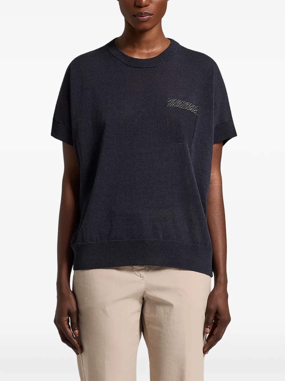 Peserico pocket knitwear - Blu