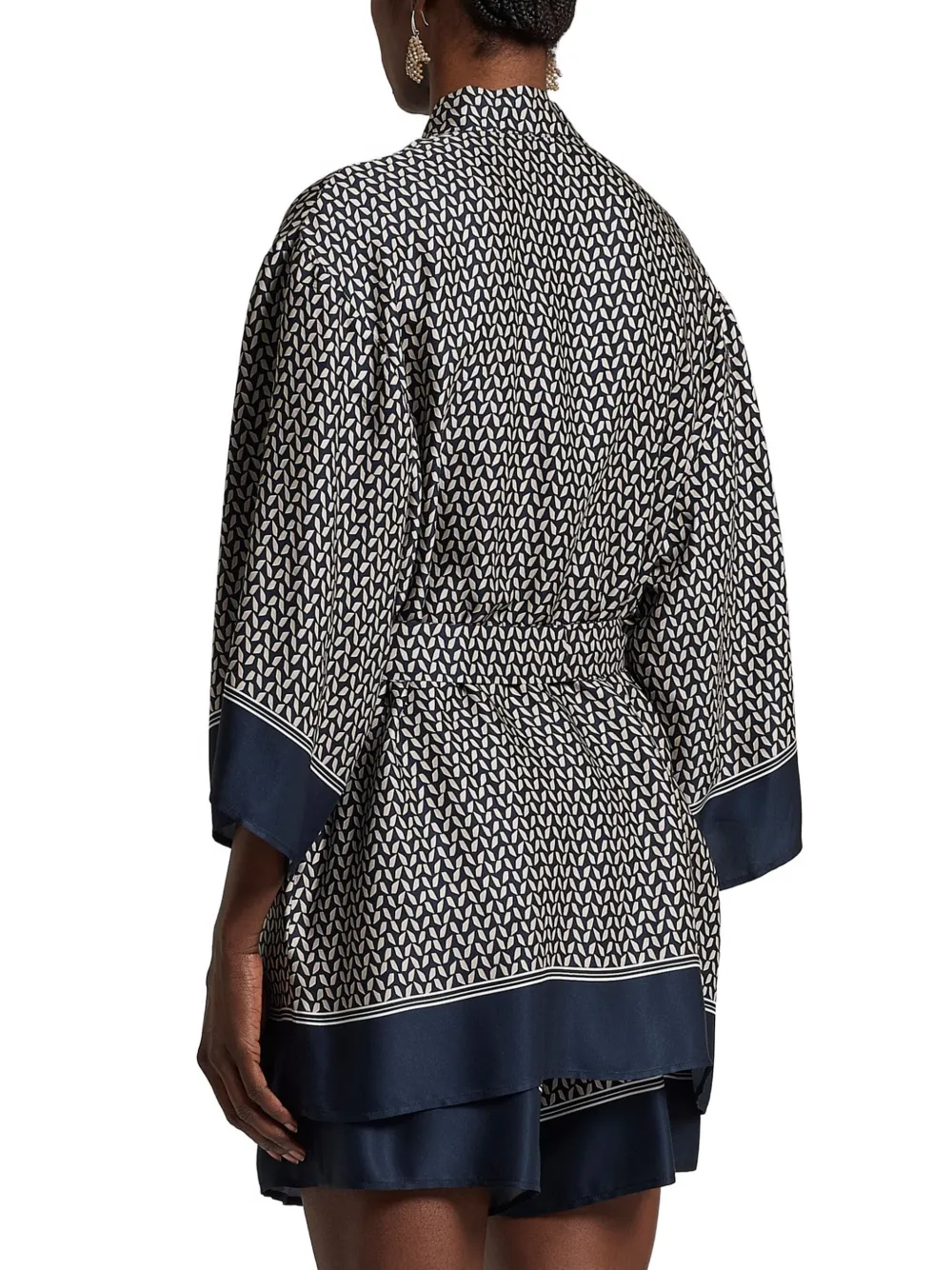  Peserico Patterned Kimono - Blue 