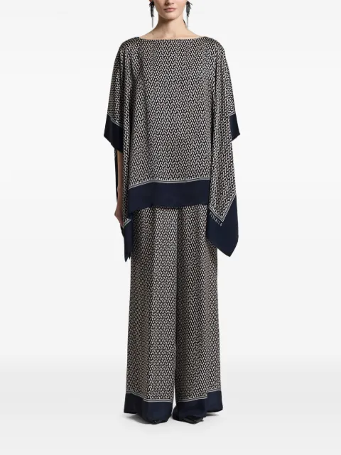 Peserico geometric-print tunic