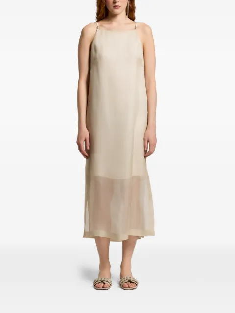 Peserico thin-strap midi dress
