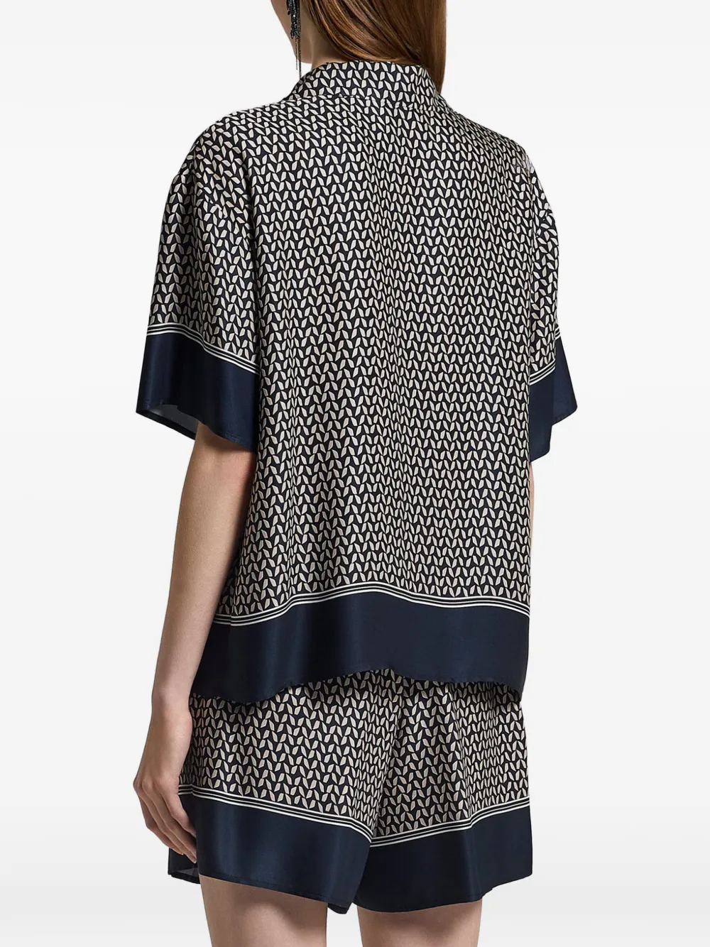 Peserico Blouse met patroon Blauw