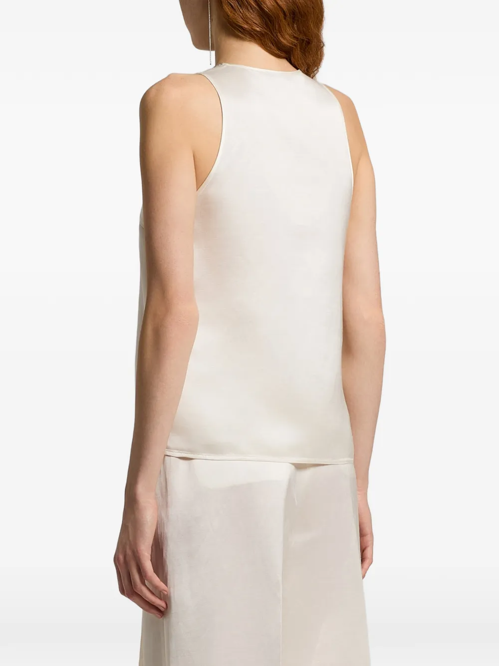  Peserico V-neck Sleeveless Top - Neutrals 
