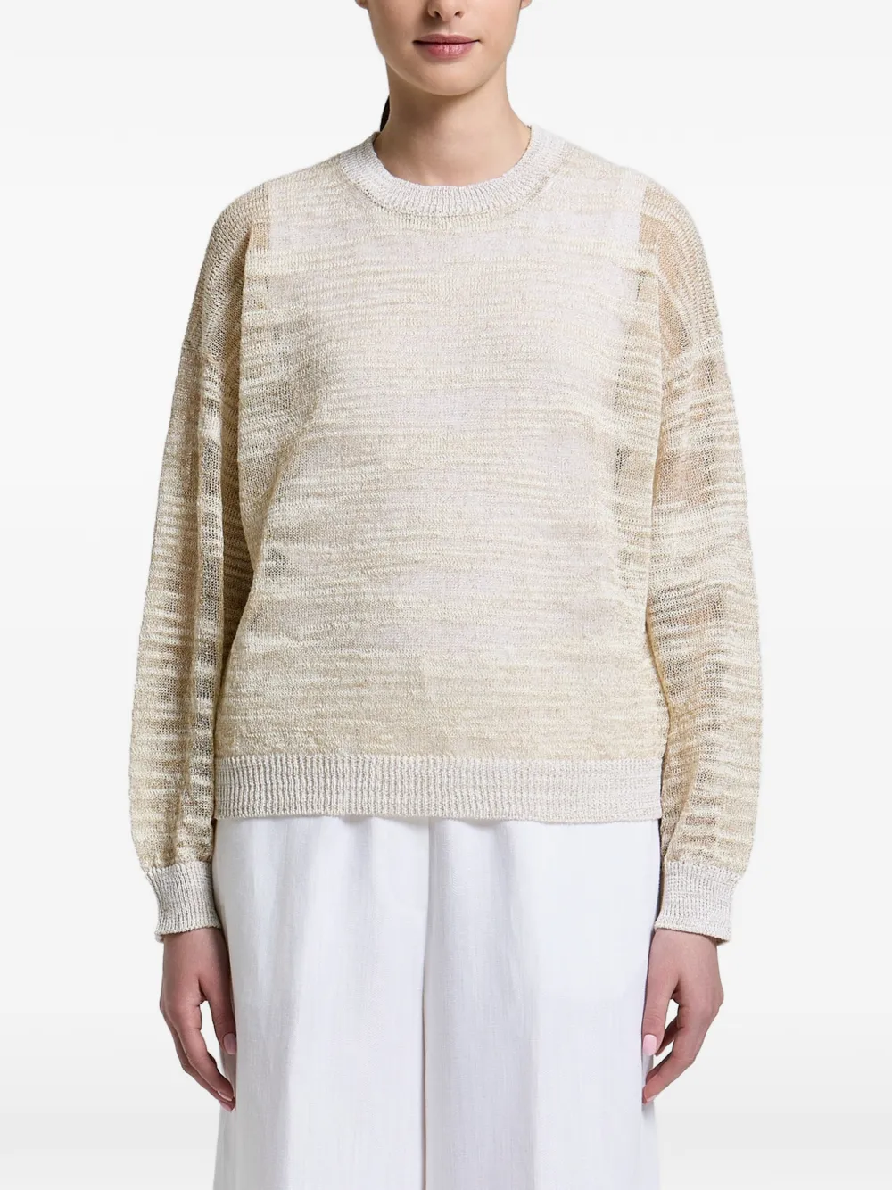 Peserico crew-neck sweater - Nude