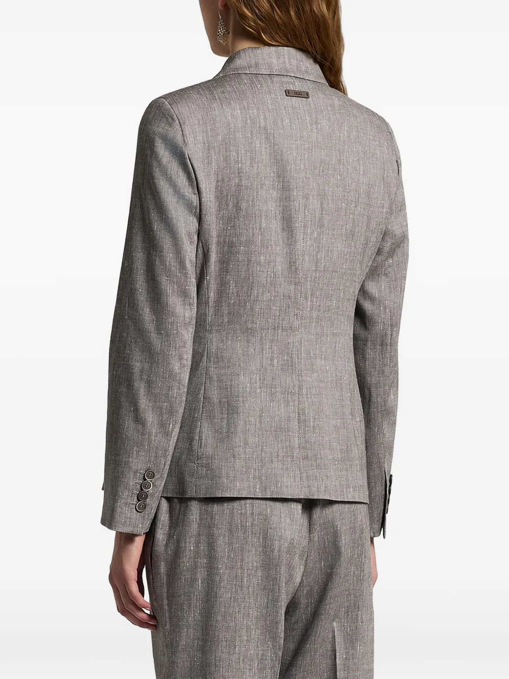  Peserico Double-breasted Blazer - Grey 