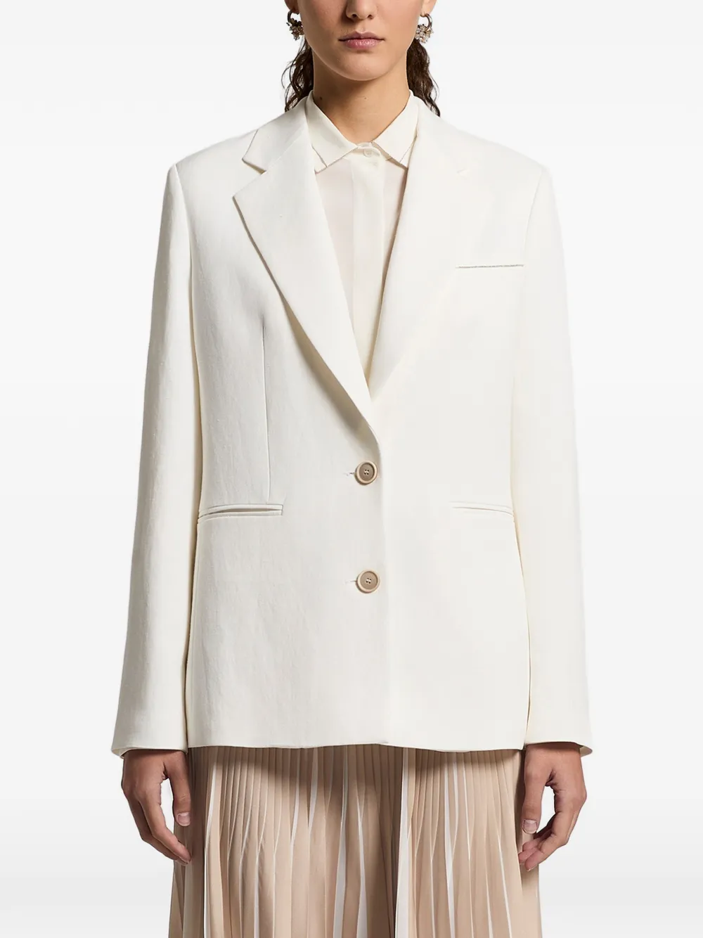 Peserico single-breasted blazer - Toni neutri