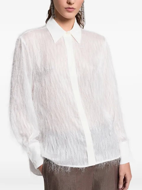 Peserico fringed shirt