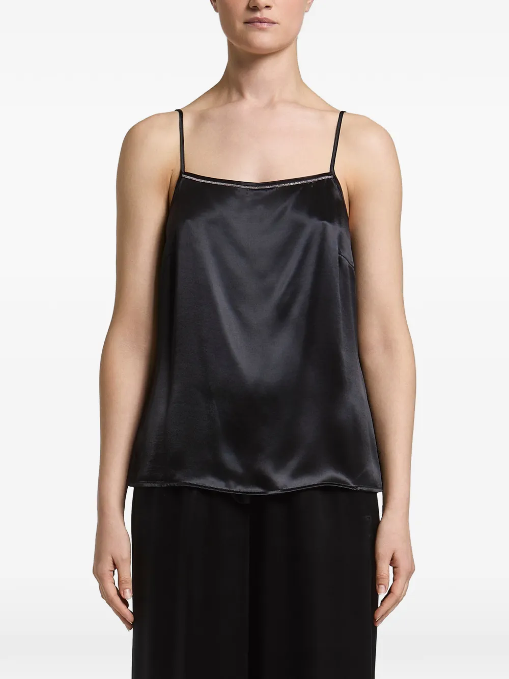 Peserico Monili-trim camisole top - Nero
