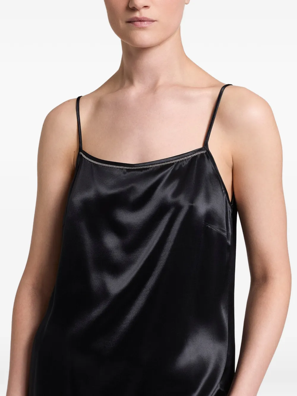 Peserico Hemd met monili afwerking Zwart