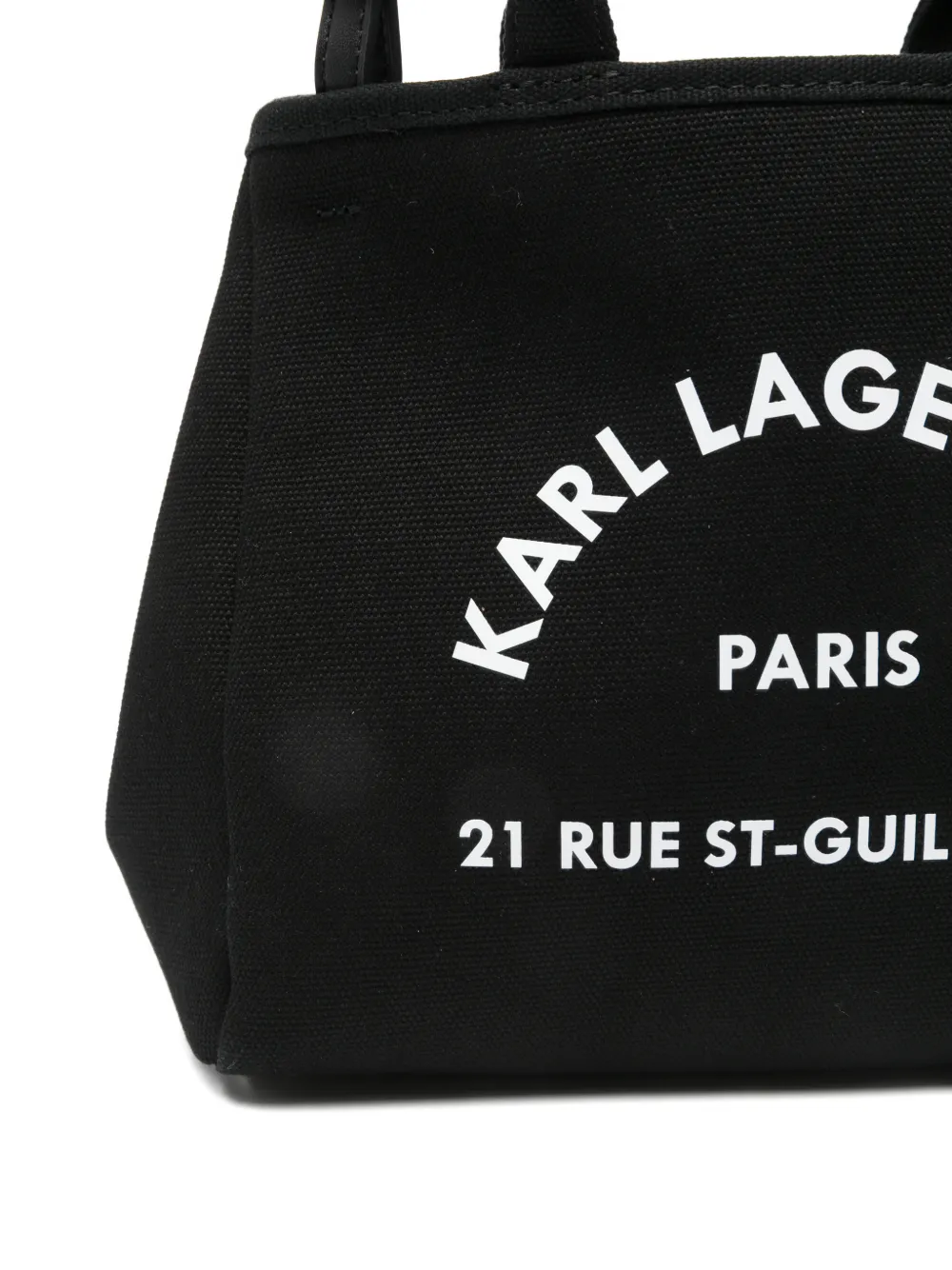 Karl Lagerfeld Mini Rue St-Guillaume canvas shopper Zwart
