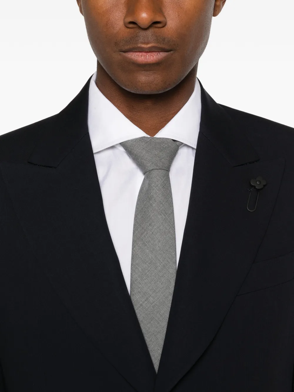 Lardini Blazer met puntige revers Blauw