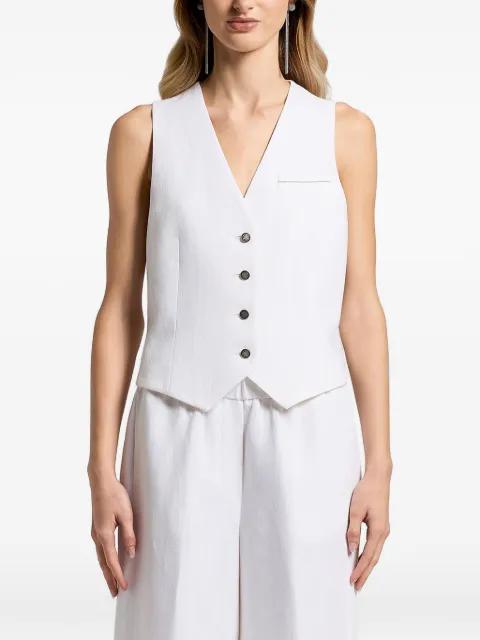 Peserico V-neck buttoned vest