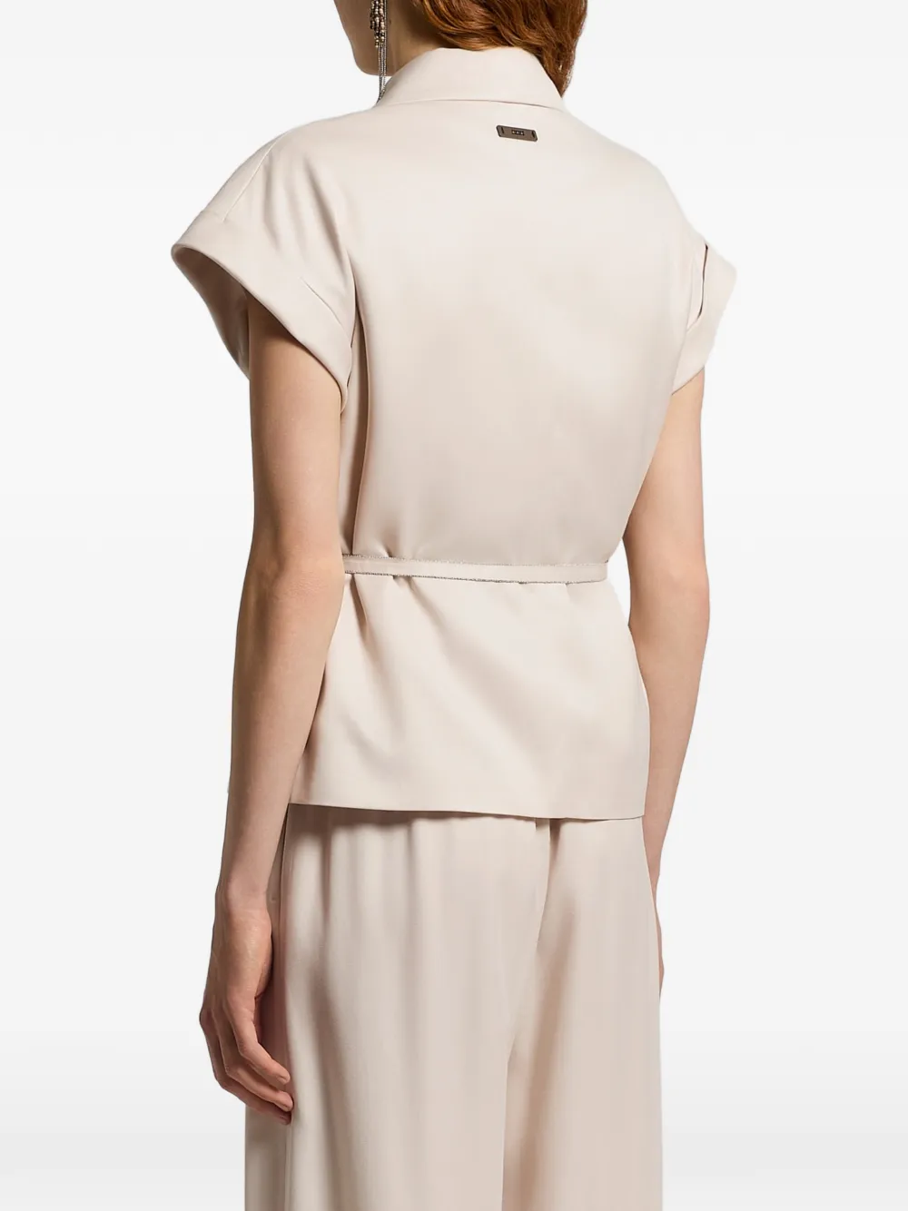  Peserico Blazer à Taille Ceinturée - Tons Neutres 