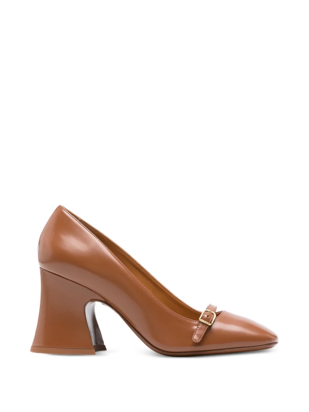 Chloé Pre-Owned buckle-detail pumps - Marrone