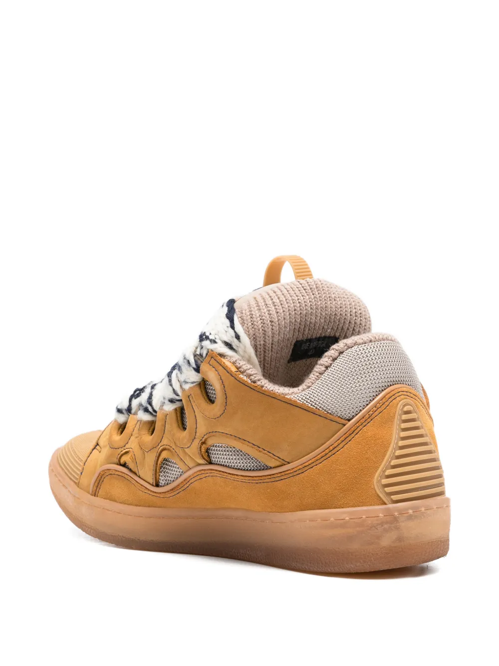  Lanvin Pre-owned Curb Suede Sneakers - Brown 