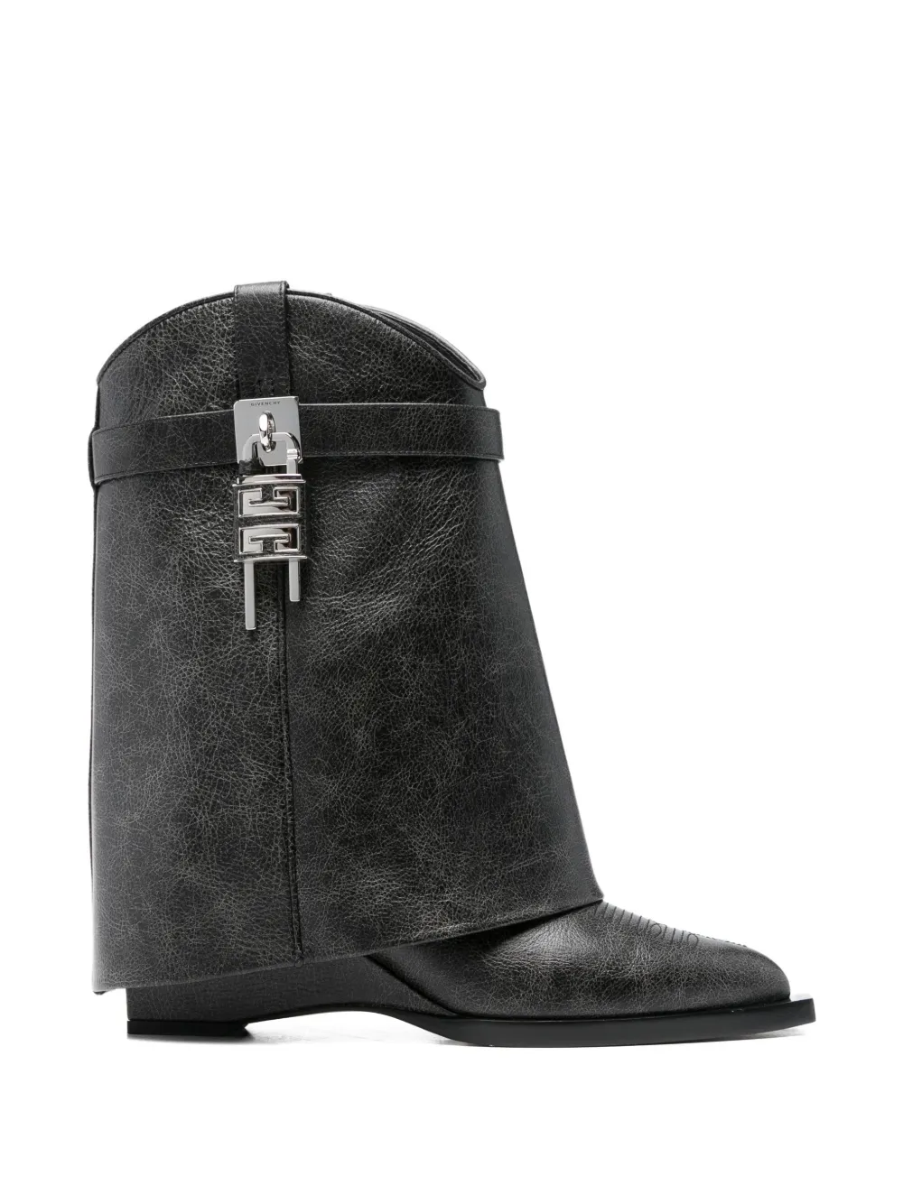 Givenchy Pre-Owned Stivali Shark Lock Cowboy - Nero