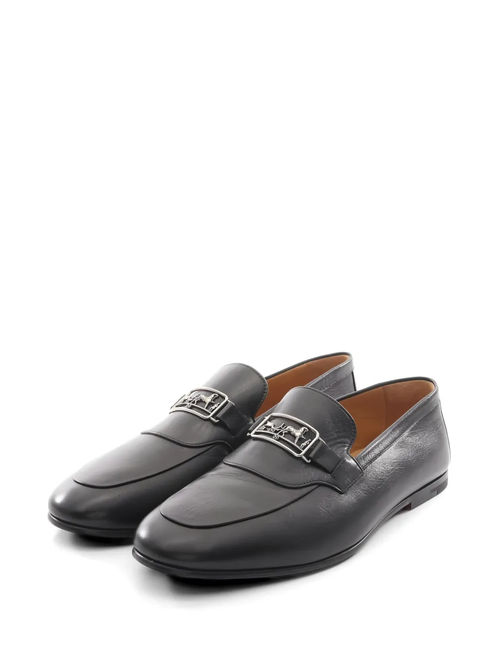 Hermès Pre-Owned 2010s Time Loafer mit Schnürung - Schwarz