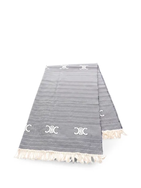 Celine Pre-Owned Triomphe stripe scarf