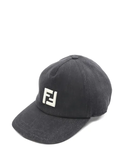 Fendi Pre-Owned gorra de béisbol de mezclilla con logo FF bordado 2010