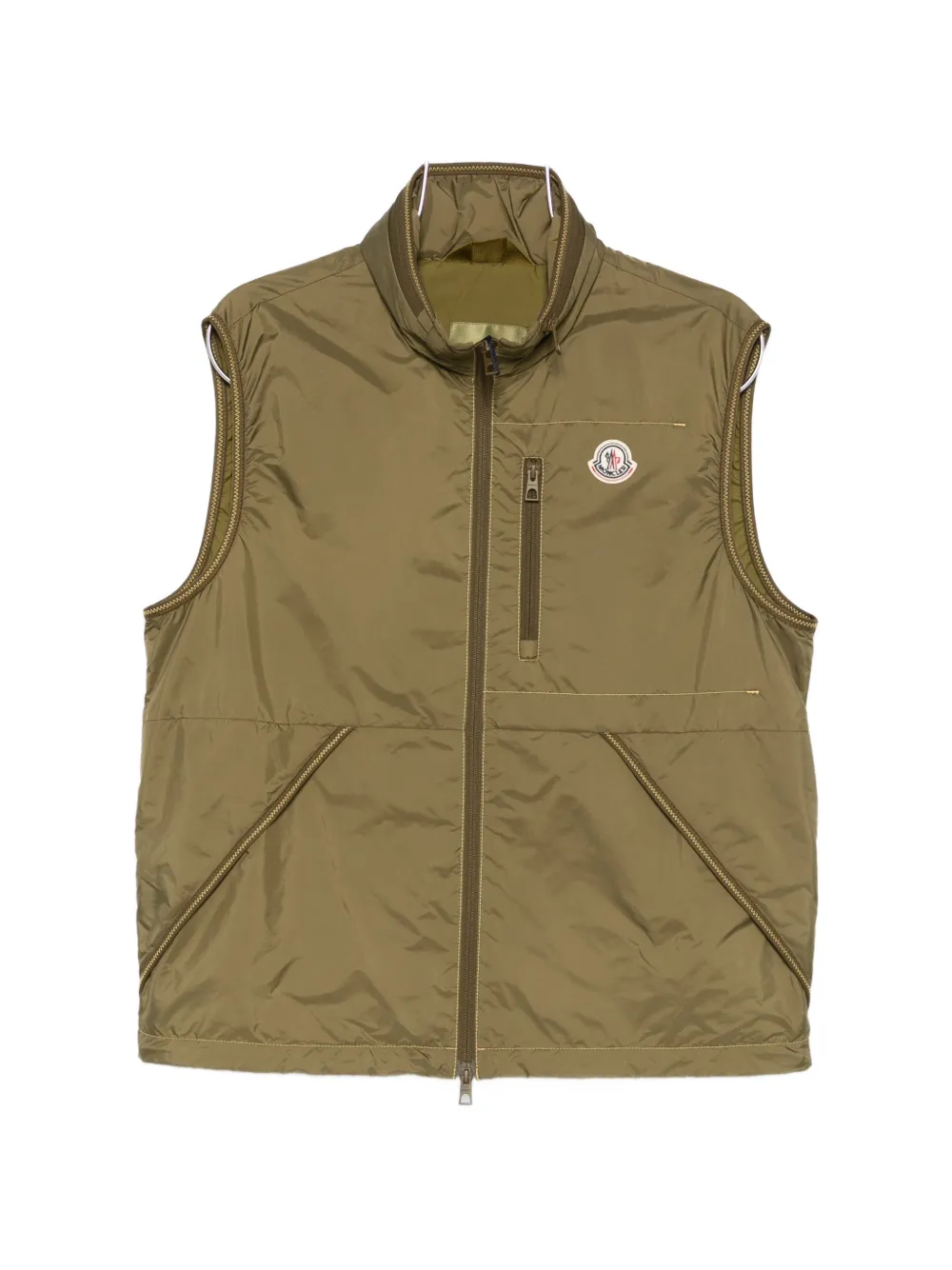 Moncler Ansiei zip pocket gilet - Verde