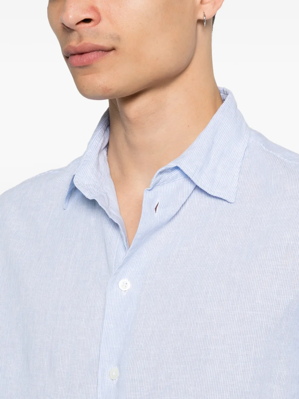 Emporio Armani Gestreept overhemd Blauw